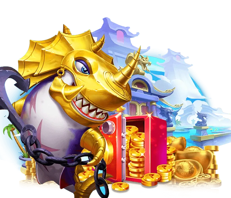 Giao diện game bắn cá 7clubs với boss cá lớn và vật phẩm hỗ trợ