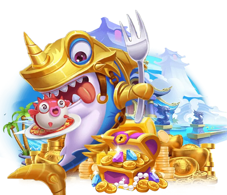 Cảnh game bắn cá 7clubs với nhiều loại cá màu sắc